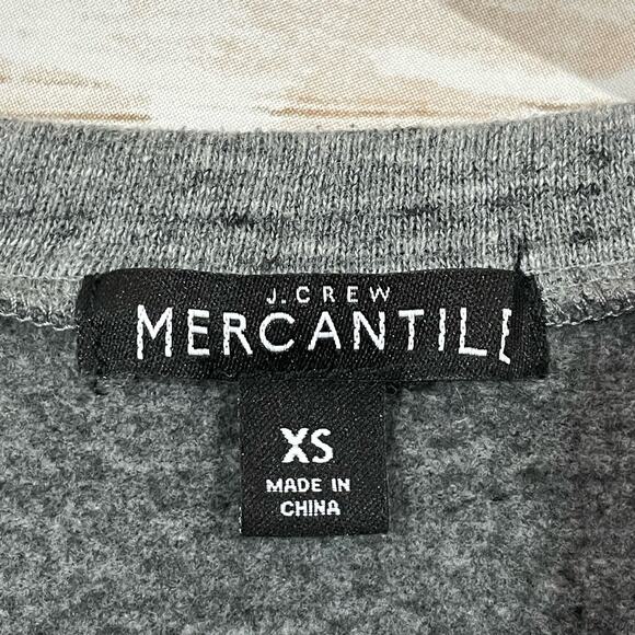 J. Crew Mercantile Ruffle Trimmed Pullover - Gray - XS - Picture 9 of 12